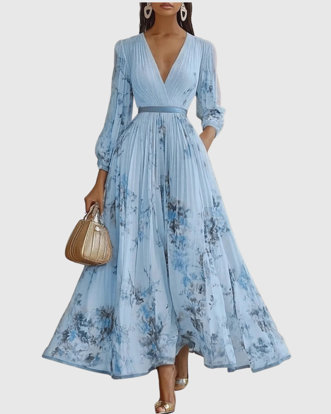 Giulia - Elegante Vestido Maxi Plisado