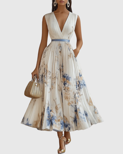 Giulia - Elegante Vestido Maxi Plisado