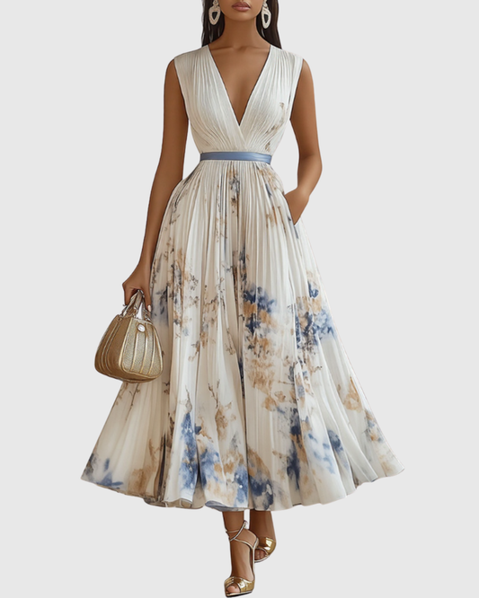 Giulia - Elegante Vestido Maxi Plisado