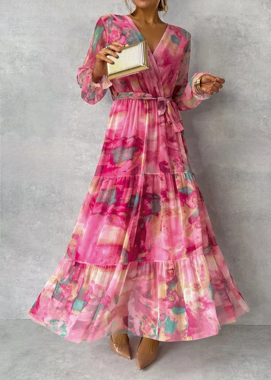 Roberta - Vestido Cruzado Con Motivo Floral