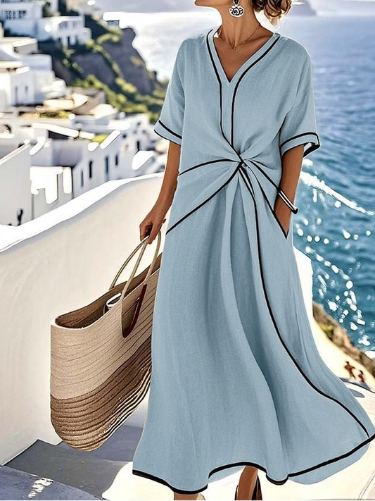 Lunaria™ - Vestido elegante que realza la cintura con un toque refinado