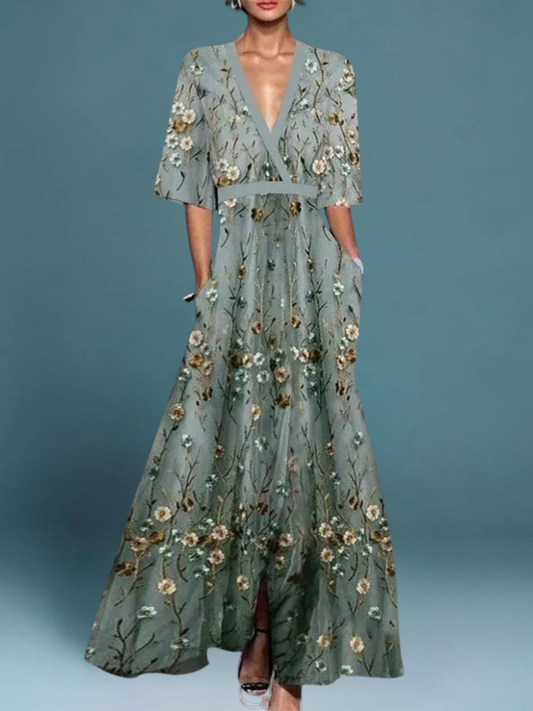 Carlotta - Vestido Floral Clásico