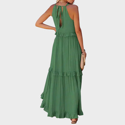Landry | Vestido Sin Mangas Con Ribete De Volantes