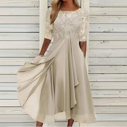 Imelda - Vestido Midi Elegante De Encaje