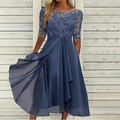 Imelda - Vestido Midi Elegante De Encaje